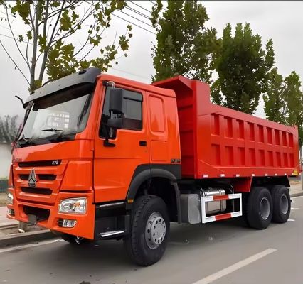 Usado HOWO 6X4 Dump Truck para Mineração para a Rússia Janela manual e tanque de carga 5.3-6.2M