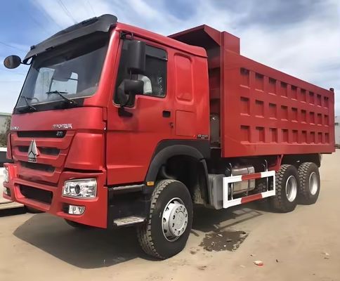 Usado HOWO 6X4 Dump Truck para Mineração para a Rússia Janela manual e tanque de carga 5.3-6.2M