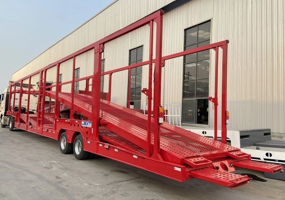 Suspensão mecânica forçada de dois eixos Carrier Truck Trailer para pedido do cliente