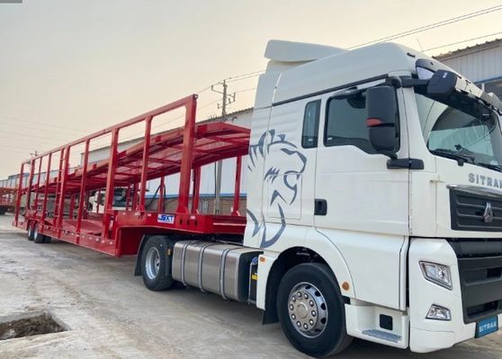 Suspensão mecânica forçada de dois eixos Carrier Truck Trailer para pedido do cliente