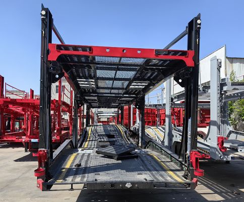 2 eixos Suspensão aérea Trailers de carro Semi-trailer para transportar 8 carros de forma eficiente