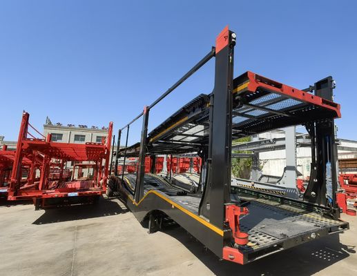2 eixos Suspensão aérea Trailers de carro Semi-trailer para transportar 8 carros de forma eficiente
