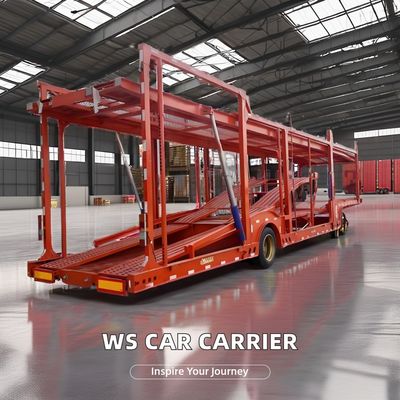 SUV de piso duplo de aço e semi-reboque de transporte de veículos para 5-7 locais 8.00-16 Rim