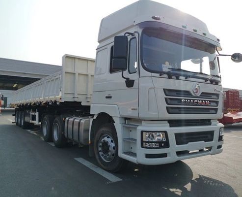 Caminhão de descarga usado de 336 HP HOWO para transporte 8685*2496*3850mm Semi-reboque
