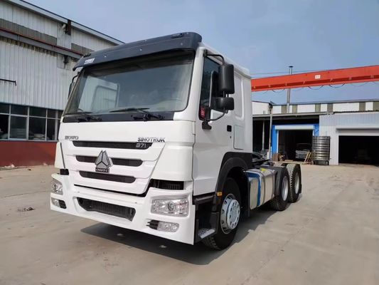 Transmissão manual Sinotruk HOWO 371hp 6*4 caminhão de cabeça de tractor com janela automática