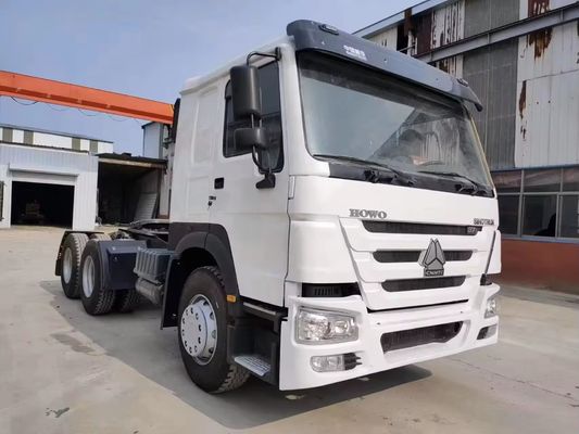 Transmissão manual Sinotruk HOWO 371hp 6*4 caminhão de cabeça de tractor com janela automática