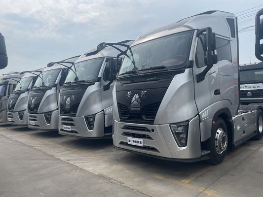 570hp Sinotruk Huanghe X7 4X2 Euro 6 Suspensão aerodinâmica Transmissão automática