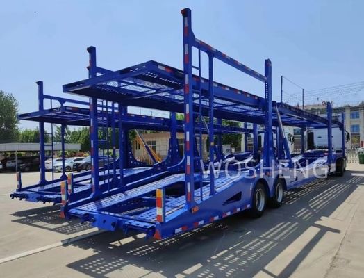 Carga útil máxima de 40 toneladas 2 eixos Duplo deck 8carros/6carros Capacidade de carro SUV Trailer de transporte
