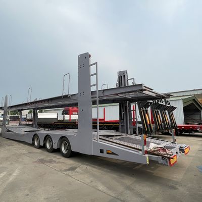 13/16 toneladas Fuwa/BPW eixos transportador de veículos semi-reboque para transporte de veículos e contentores