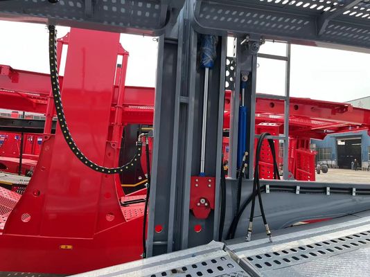 13/16 toneladas Fuwa/BPW eixos transportador de veículos semi-reboque para transporte de veículos e contentores