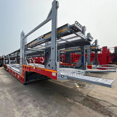 Veículos de transporte eficientemente com 2/3 eixos 6-10 unidades Car Carrier Trailer de direto