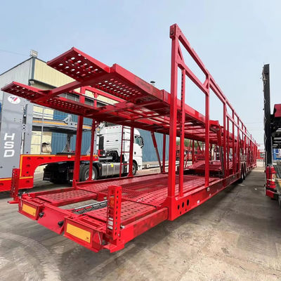 Veículos de transporte eficientemente com 2/3 eixos 6-10 unidades Car Carrier Trailer de direto