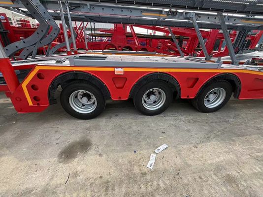 Veículos de transporte eficientemente com 2/3 eixos 6-10 unidades Car Carrier Trailer de direto
