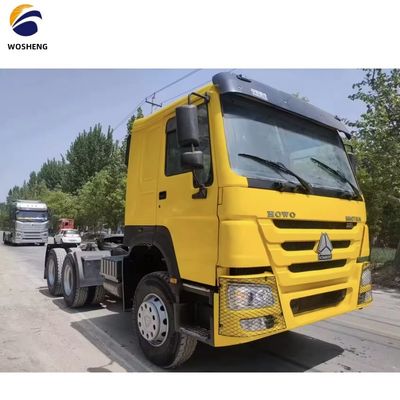 Segmento de caminhão pesado 6X4 caminhão de cabeça de tractor com direção esquerda usado Howo 380 6X6