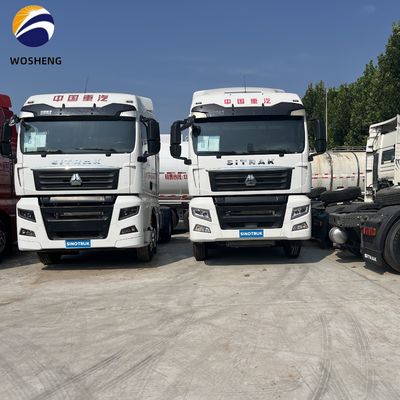 Caminhão Sinotruck Sitrak Usado de cadeira de fila dupla Caminhões de trator Sitrak com motor C7H C9H de 430 cv no melhor dos casos